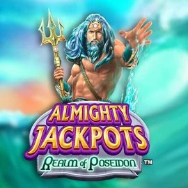 Almighty Jackpots – Realm of Poseidon logo by Novomatic Hercules Casino