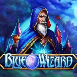 Blue Wizard slot logo by Quickspin at Hercules CasinoBlue Wizard