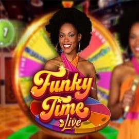 Funky Time slot visual from Evolution available on herculesscasino.com
