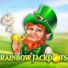 Rainbow Jackpots online game logo by Red Tiger Gaming on herculesscasino.com