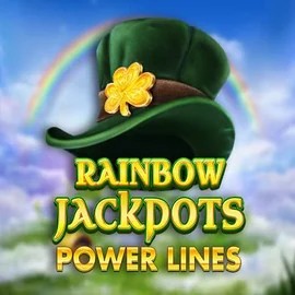 Rainbow Jackpots Power Lines online game logo by Red Tiger Gaming on herculesscasino.com