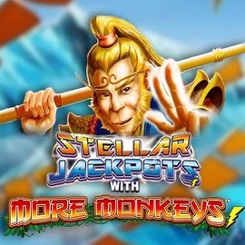 Play Stellar Jackpots with More Monkeys slot by Lightning Box Game on herculesscasino.com